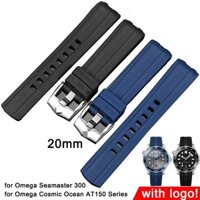 Dây Silicone Thay Thế Cho ĐồNg Hồ Omega Seamaster 300 Cosmic Ocean AT150 Series 20mm