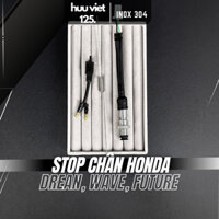 Dây stop chân phụ kiện inox 304 phụ tùng cho xe Honda, Wave, Dream, Future
