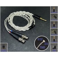 Dây tai nghe đồng OFC 1.2mm tết 4 - Audeze LCD-2, LCD-3, LCD-4, LCD-X, LCD-XC - ZMF headphone - Meze Empyrean