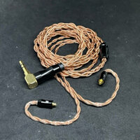 Dây tai nghe đồng OFC 1.2mm tết 4 - Connector MMCX