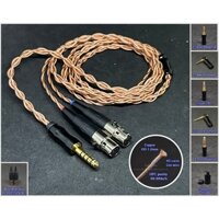 Dây tai nghe đồng OFC 1.2mm tết 4 - Audeze LCD-2, LCD-3, LCD-4, LCD-X, LCD-XC - ZMF headphone - Meze Empyrean