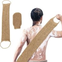 Dây Tắm Chà Lưng, Lưới Tắm Châu Phi, Bông Tắm Cọ Lưng Tẩy Tế Bào Chết Dài Xơ Mướp Nếp Làng