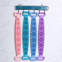 Dây tắm cọ, chà lưng 2 mặt bằng silicon đa năng