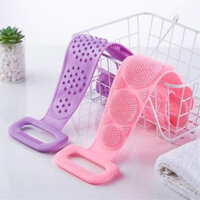 Dây tắm cọ lưng silicon 2 mặt đa năng  màu ngẫu nhiên - Henrysa - Combo 2 dây