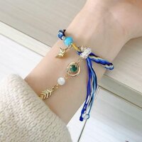 Dây tay thủ công Phong cách dân tộc Vòng tay đầy màu sắc