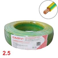 Dây TE tiếp địa Cadivi CV 2.5mm2 cuộn 100 mét
