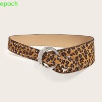Dây thắt lưng EPOCH Pu, Thắt lưng đinh tán trang trí quần jean Y2k, In họa tiết da báo hợp thời trang phong cách Hàn Quốc Trang trí váy