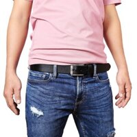 Dây thắt lưng nam 100% da bò - dây nịt nam đục lỗ, mặt khóa xỏ kim Sang Trọng - Lịch Lãm