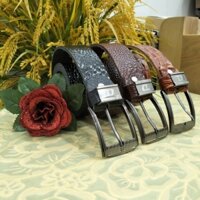 Dây Thắt Lưng Nam Da Bò Cao Cấp khóa kim hình shop tự chụp