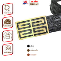 Dây thắt lưng nam da gai liền cá sấu bản rộng 3.9cm