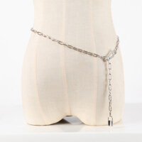 Dây thắt lưng titan hợp kim không han gỉ ổ khoá cá tính Âu Mỹ belt xích quần jeans chân váy quần short jogger cá tính