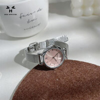 Dây thép bạc Đồng hồ nữ đơn giản Niche Light Thời trang sang trọng Tính khí cao cấp Tiệc sinh viên Thiết kế nhỏ Cảm giác