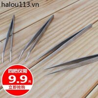 Dày Thép Không Gỉ Thẳng Khuỷu Tay Nhíp Máy May Quần Áo May Kẹp Dụng Cụ Kim Ren Nhíp