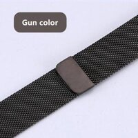 Dây thép lưới khóa nam châm cho đồng hồ điện tử thông minh Series 1234 - phụ kiện đồng hồ - Gun color - 42-44mm