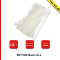 Dây thít nhựa trắng 5*200