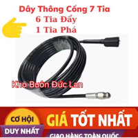 Dây Thông Cống Bằng Áp Lực Nước Nắp Máy Rửa Xe - Cuộn 10M -15M -20M. Cuộn Dây Thông Tắc Cống