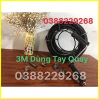 Dây thông tắc 3m dây + 6 đầu thông + 1 tay quay ,dây thông cống , dây lò xo, dụng cụ thông tắc....