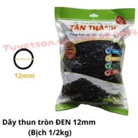 Dây thun tròn ĐEN 12mm