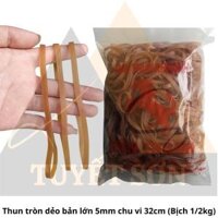 Dây thun tròn dẻo bản lớn 5mm chu vi 32cm
