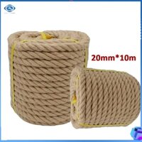 Dây thừng 20mm*10m, dây thừng trang trí, dây thừng thủ công, xích đu, trang trí, kéo co
