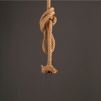 Dây thừng đèn thả trang trí 1 mét đui E27 (Chưa gồm bóng)