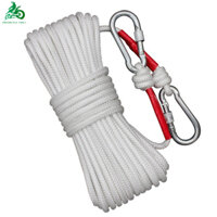 🔥Dây Thừng Lõi Thép 8mm Cứu Hộ, Dây Dù Leo Núi Kèm Móc Nối 2 Đầu Có Thể Nối Dài Chất Lượng Cao Đa Năng Dài 20m - 1515