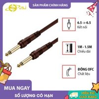 Dây tín hiệu 2 đầu 6 ly (6.5mm) JSJ 411C dài 1m - 1.5m dây nối liền mạch đầu cắm mạ vàng chống oxy hóa lớp bảo vệ PVC đầu ra ổn định giảm tiếng ồn gấp đôi và khả năng chỗng nhiễu mạnh chất lượng âm thanh hoàn hảo