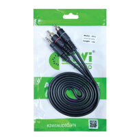 Dây tín hiệu AV 1 đầu 3.5 mm ra 2 đầu AV hoa sen Kiwi bằng đồng 1,5m - Hàng chính hãng - 1.5m