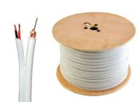 Dây tín hiệu camera cáp đồng trục kèm dây nguồn có dầu chống ẩm RG59 + 2C