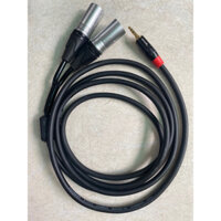 Dây tín hiệu đầu 3.5 ra 2 đầu canon đực dài 2m