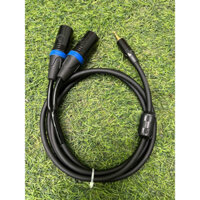 Dây tín hiệu đầu 3.5 ra 2 đầu canon đực dài 2-5-10m