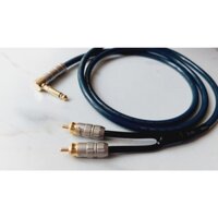 Dây tín hiệu jack 6 ly vuông ra 2 AV DIY cao cấp dài từ 0.5M đến 3M - cáp 1 đầu 6.5mm mono ra 2 av hoa sen Audio Phile