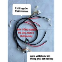 Dây tổng xmen độ  dây chống cháy 8 AWG dành cho các dòng ic công xuất lớn.(2 đổi nguồn trước sau,lắp ic votol như zin)