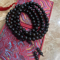 Dây tràng Mun đen gỗ quý cao cấp, vòng Mun gỗ quý giá xưởng tặng hộp gấm