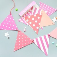 Dây treo cờ tam giác dây treo trang trí nhà Triangle Flags