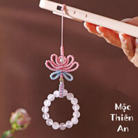 Dây treo điện thoại liên hoa bện tay thủ công Thiên An
