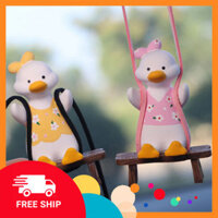 Dây treo tô điểm gương xe con hình chú vịt ghế chao cute - Khánh treo xe con Chú Vịt Avantestore