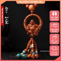 Dây Treo Trang Trí Ô tô Mặt Dây Chuyền Gỗ, Hình Phật Di Lạc, Khánh Treo Xe Hơi Ô tô Phong Thủy