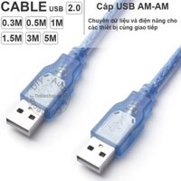 Dây USB 2 đầu dài 0.3 đến 5 mét - USB 2.0 AM - AM cable