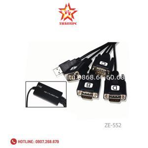 Dây USB to 4 RS232 (USB to 4 com) Z-TEK ZE552A