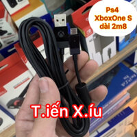 dây usb Xbox One/ Ps4 dài 2m8-3 mét chân micro usb cáp sạc kết nối tay xbox one PS4 XBOXONES xịn chính hãng