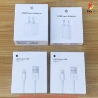 Dây và củ sạc vuông Iphone Chuẩn Zin fullbox đóng hộp nguyên seal Xanh