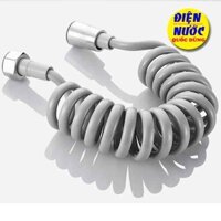 Dây Vòi xịt vệ sinh kiểu dây xoắn điện thoại, kéo dãn dễ dàng