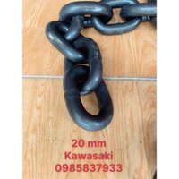 Dây xích chịu lực 20 mm dài 4 m Kawasaki Nhật bản dùng móc buộc cẩu kéo an toàn tại Máy NTT