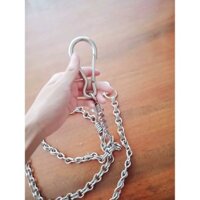 Dây xích cho Chó - Xích inox 2 MÓC CHO CHÓ_luckyhouse68