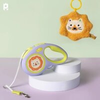 Dây xích chó có thể thu vào cao cấp 5M - Khóa phanh tự động kèm túi vệ sinh, chì chịu lực nặng