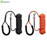 Dây xích chó STATIONWA, Dây xích dẫn thú cưng phản quang mạnh mẽ, Dây kéo bền 2 / 3 / 5 / 10 / 15 / 20m 8mm Dây kéo mèo ngoài trời