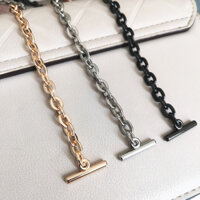 Dây Xích Đeo Túi Xách Trang Trí Khóa Chữ t Thời Trang Cao Cấp