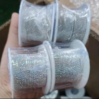 Dây xích đính đá trang trí móng nail nguyên cuộn to
