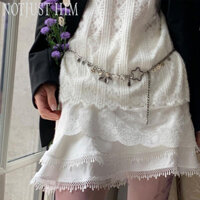 Dây Xích Eo Váy Trang Trí Dây Xích Kim Loại Bướm Điều Chỉnh Bạc Thiết Kế Ban Đầu Thắt Lưng Hot Girl